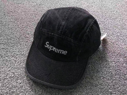 Supreme Denim Camp Cap Black