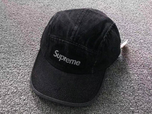 Supreme Denim Camp Cap Black