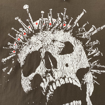 HELLSTAR CROWNED SKULL TEE BROWN