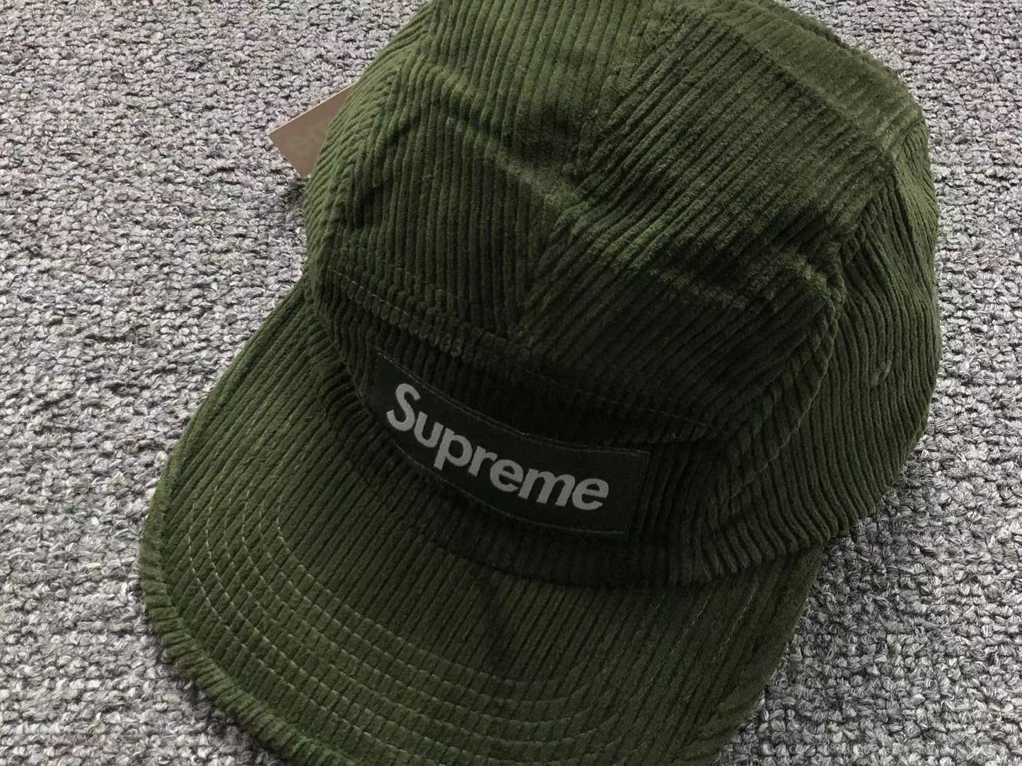 Supreme Corduroy Camp Cap Olive