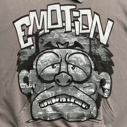 Mixed Emotion Monster Hoodie Grey