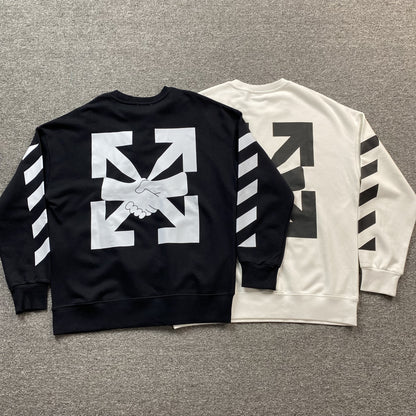 OFF WHITE AGREEMENT CREWNECK BLACK