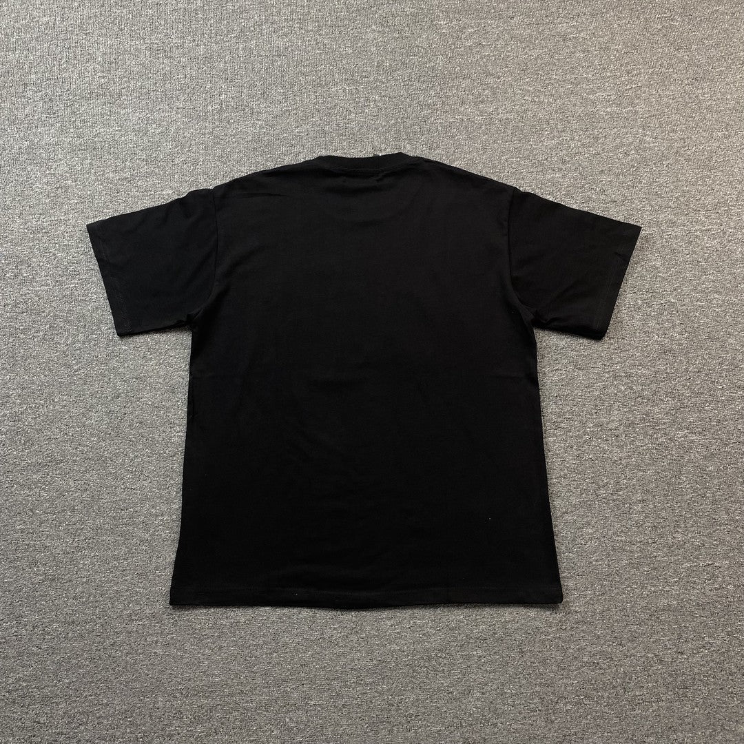 AMIRI STAGGERED LOGO TEE BLACK