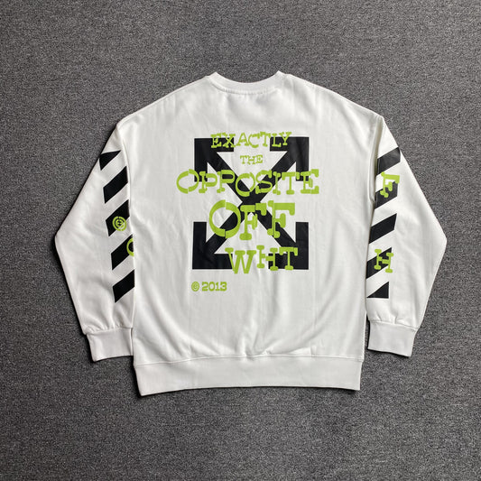 OFF WHITE OPPOSITE ARROW CREWNECK WHITE