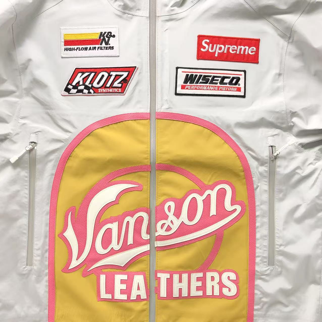 Supreme Vanson Leathers GORE-TEX Shell Jacket White