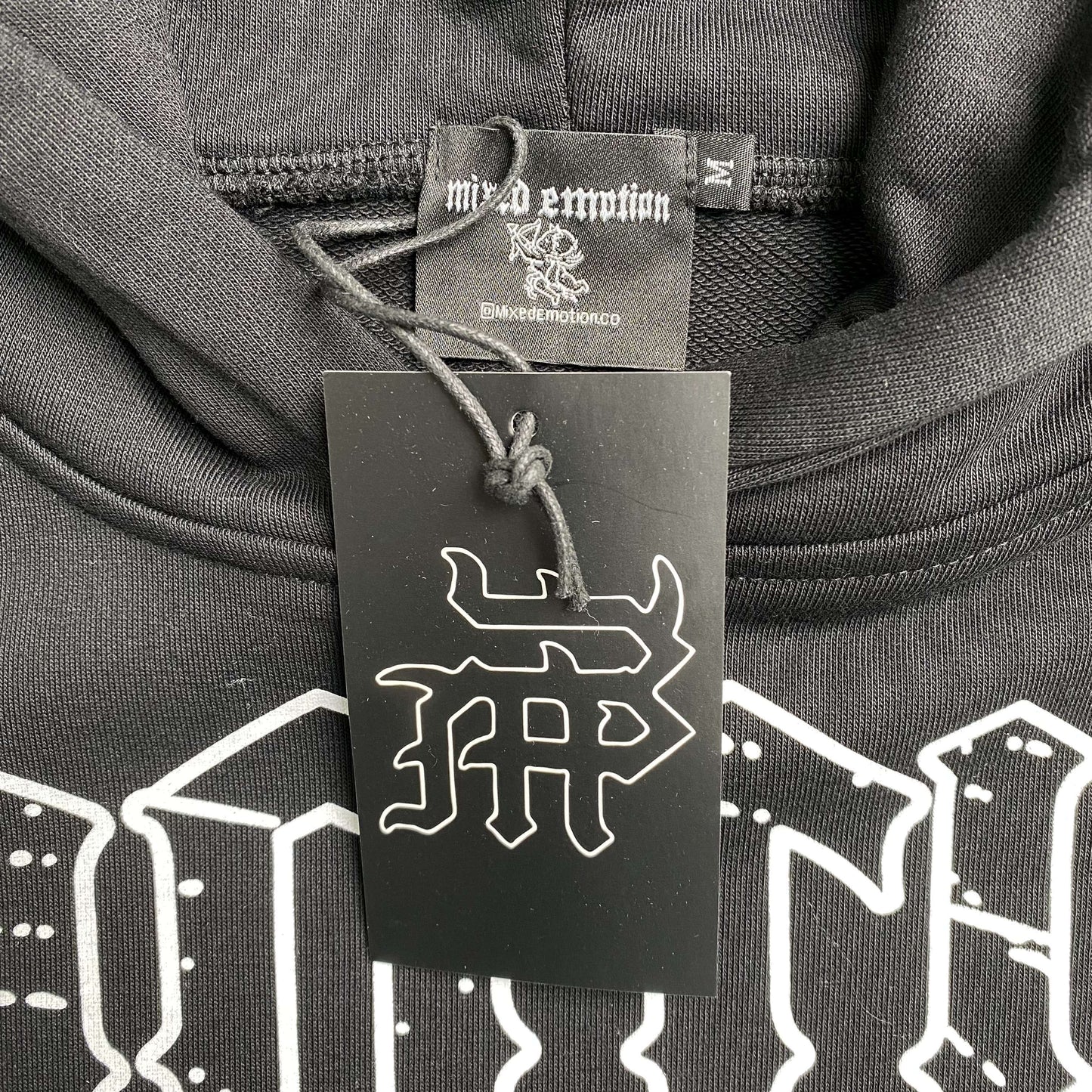 Mixed Emotion Blinded Hoodie Black