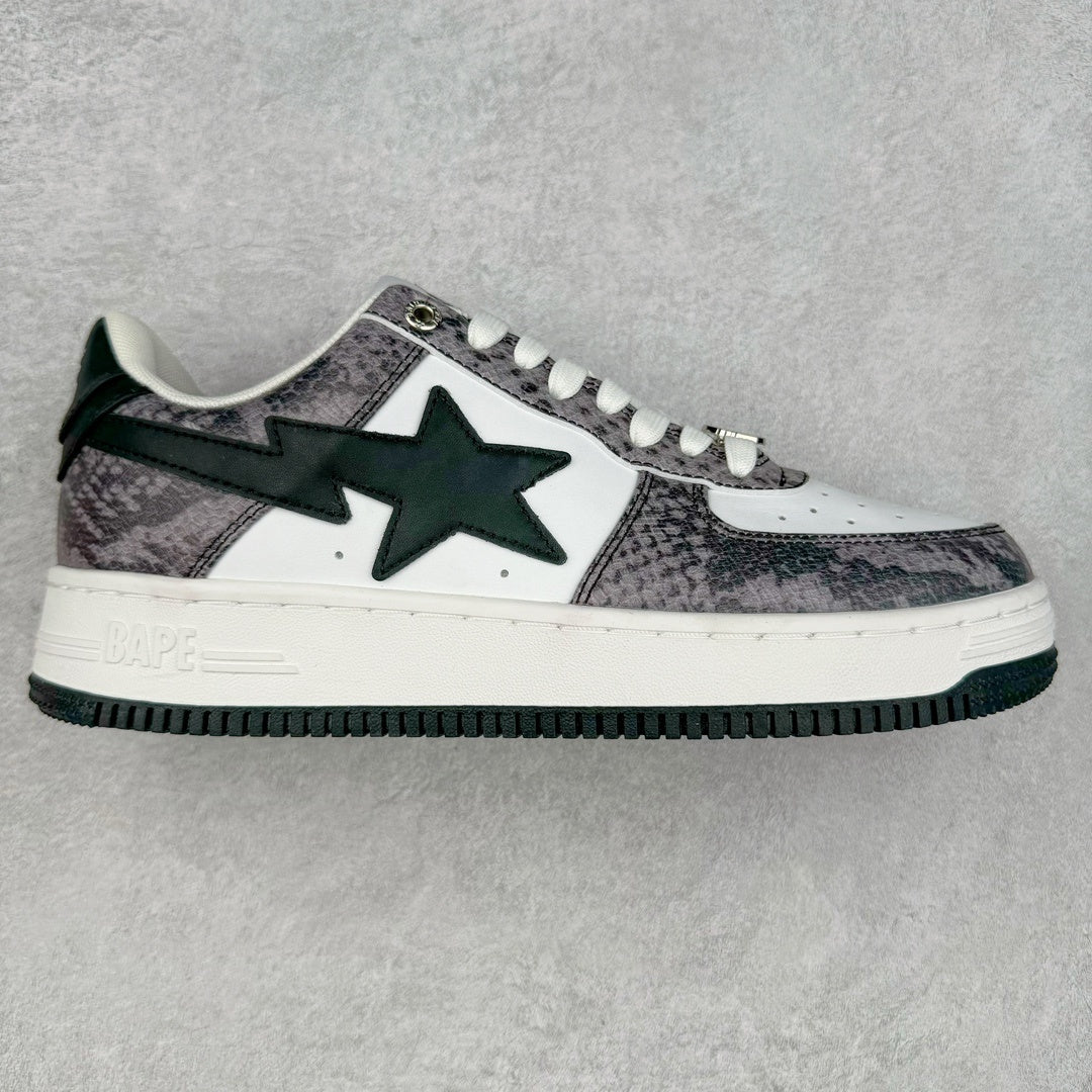 A Bathing Ape Bape Sta Snake Skin Black