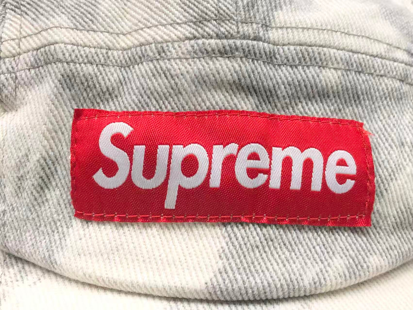Supreme Denim Camp Cap Bleached