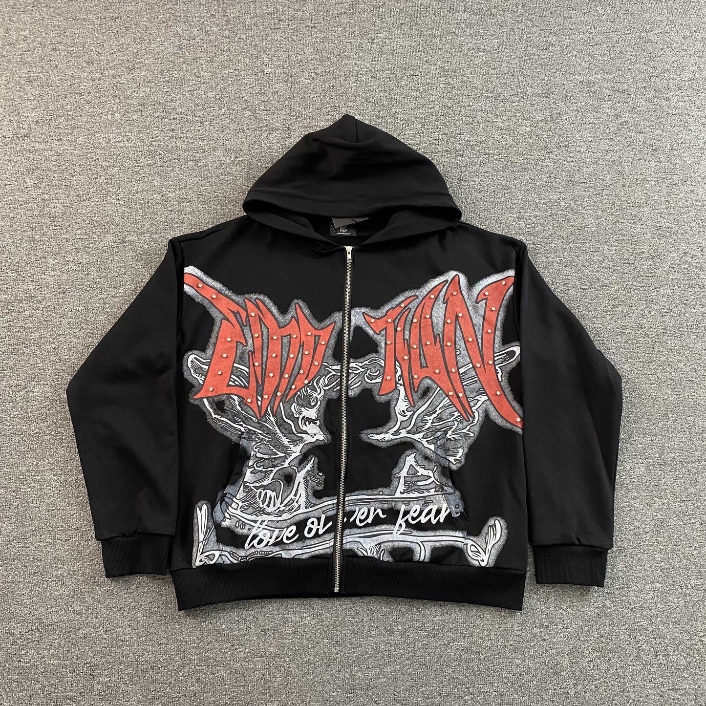 Mixed Emotion Graffiti Jacket Black