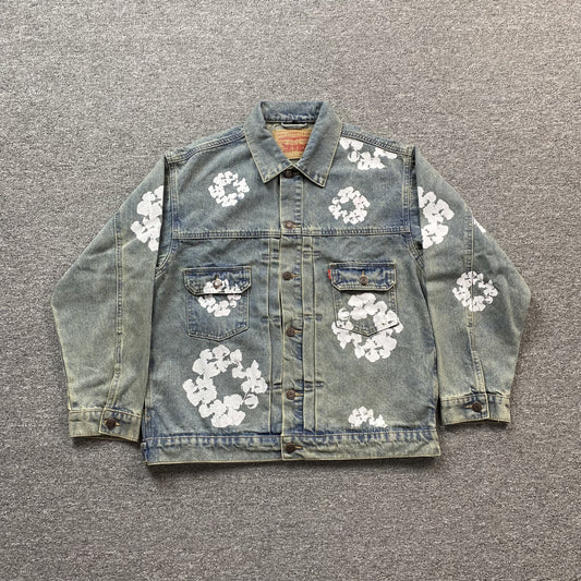 DENIM TEARS X LEVI'S JACKET DIRTY LIGHT WASH