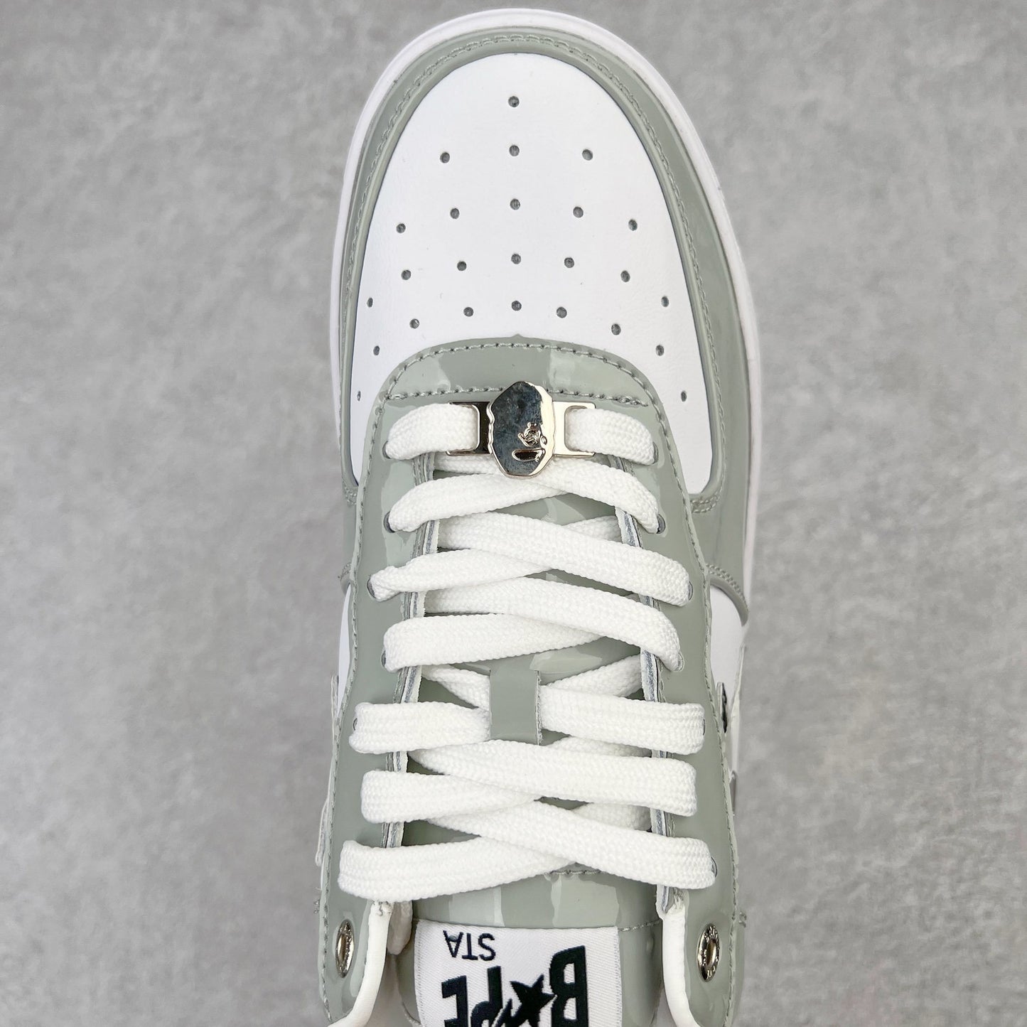 A Bathing Bape Sta White Silver Grey