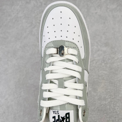 A Bathing Bape Sta White Silver Grey
