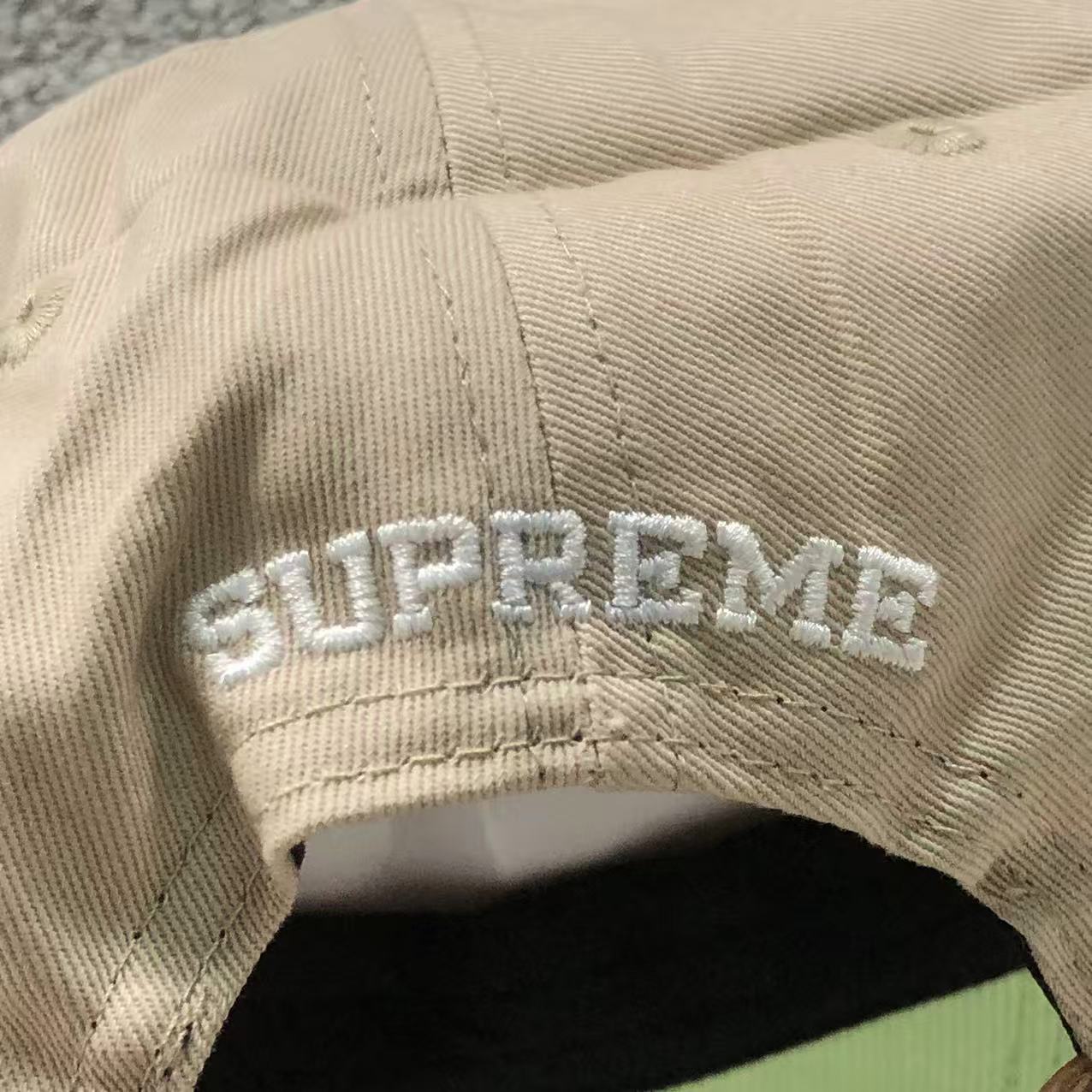 Supreme 2-Tone S Logo 6-Panel Cap Tan