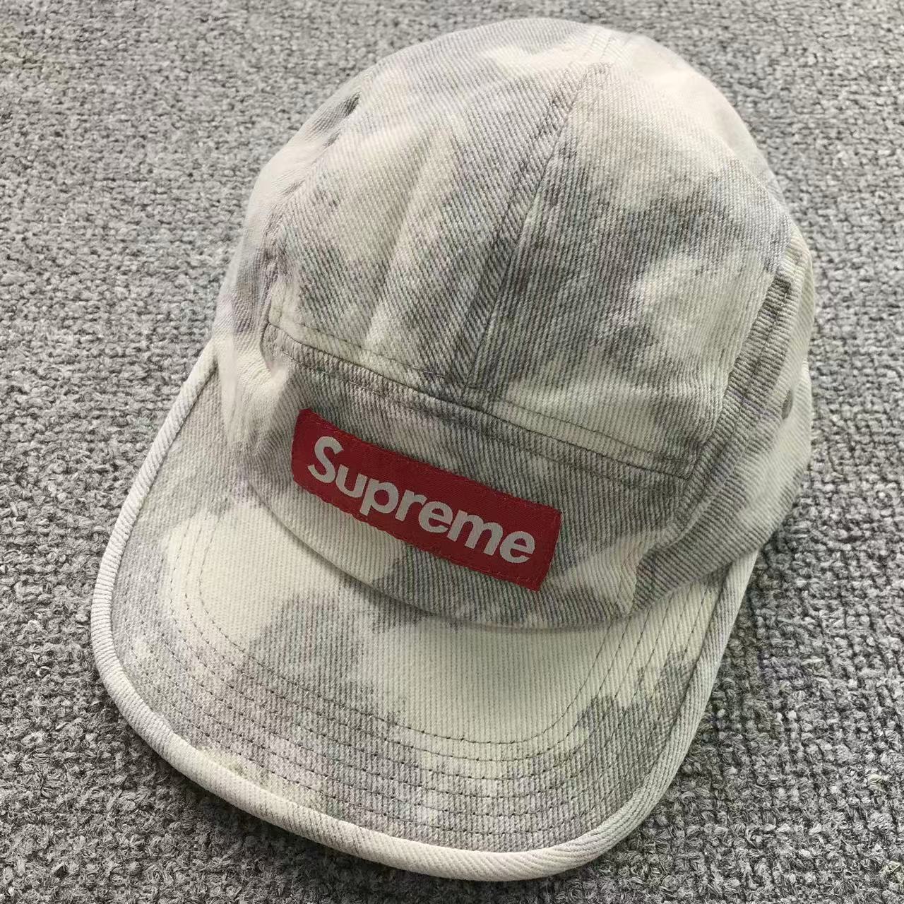 Supreme Denim Camp Cap Bleached