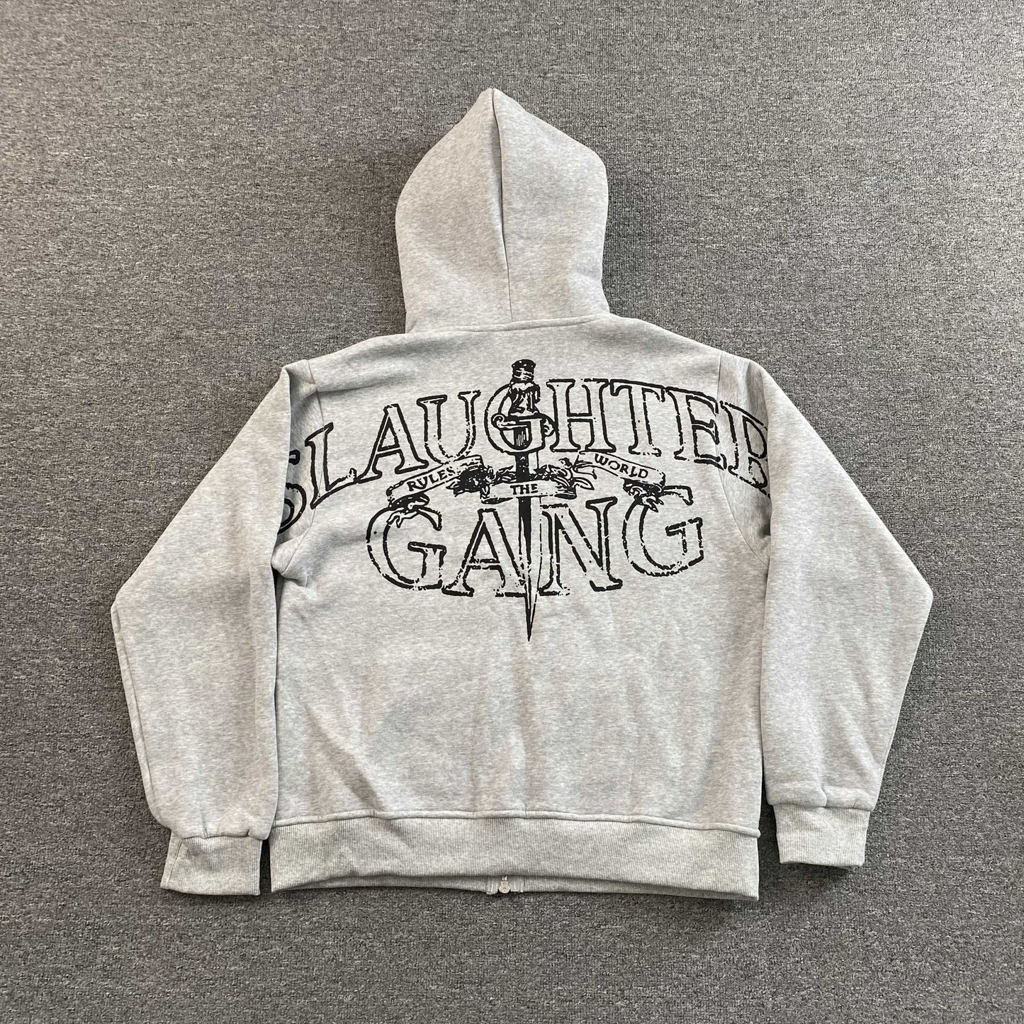 Corteiz x Slaughter Gang 21 Savage Zip Up Grey