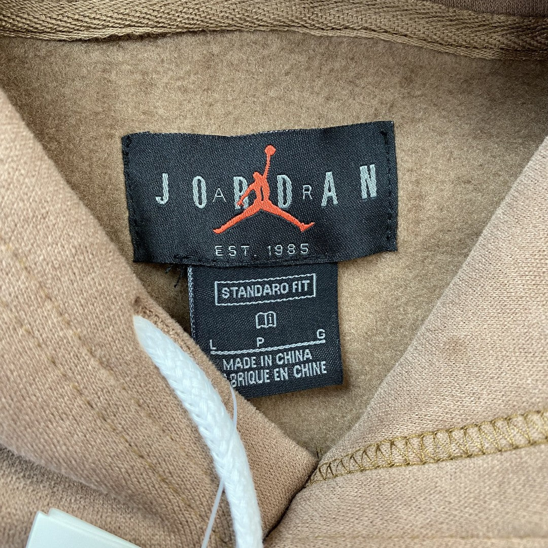 TRAVIS SCOTT X JORDAN FLIGHT GRAPHIC HOODIE BROWN