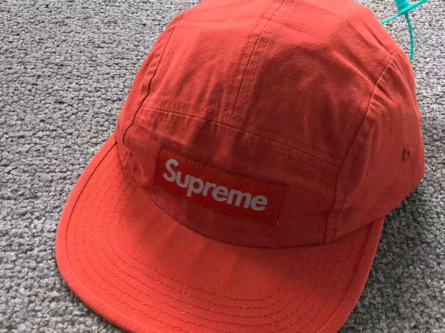Supreme Canvas Camp Cap Red