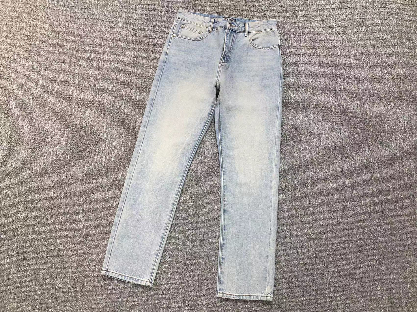 Chrome Hearts Cross Patch Jeans Blue Washed