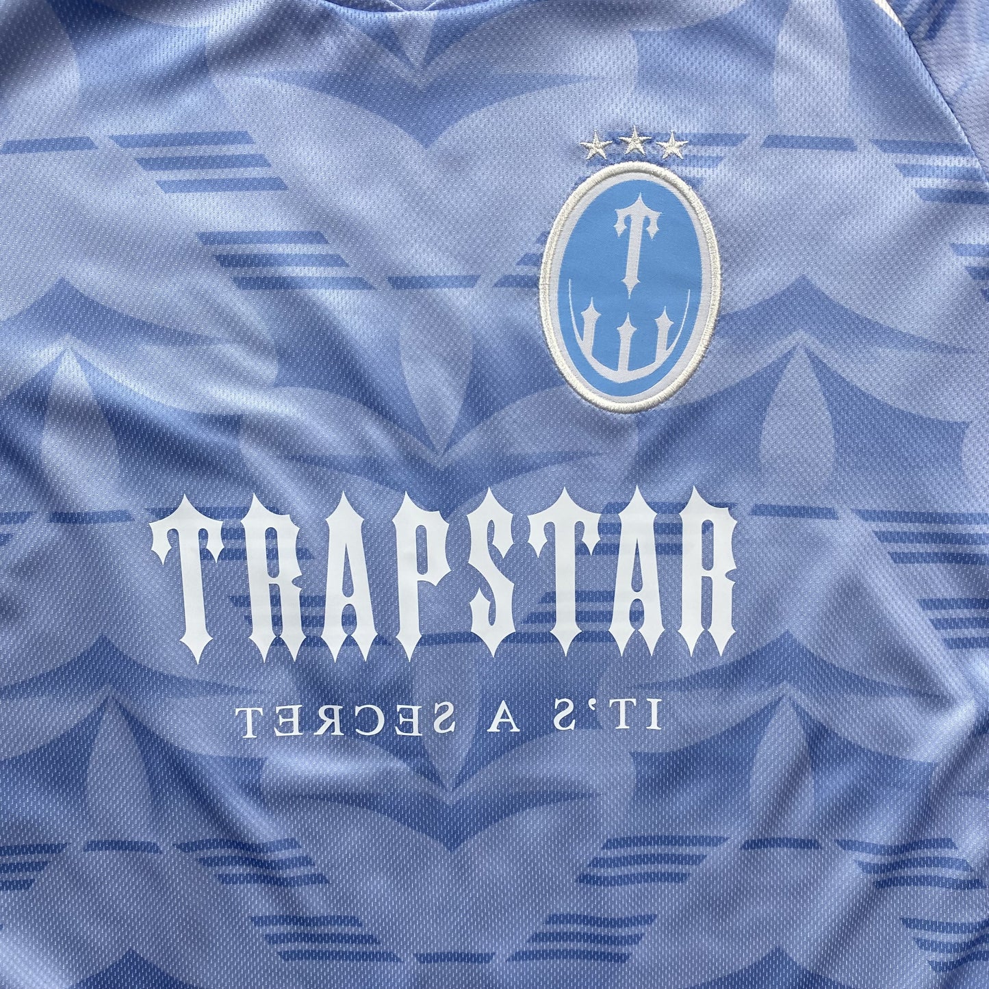 TRAPSTAR IRONGATE FOOTBALL JERSEY SKY BLUE