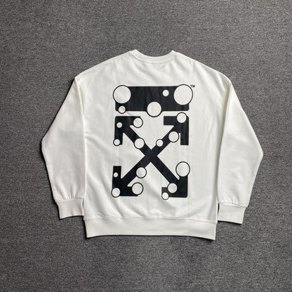 OFF WHITE BUBBLE ARROWS CREWNECK WHITE