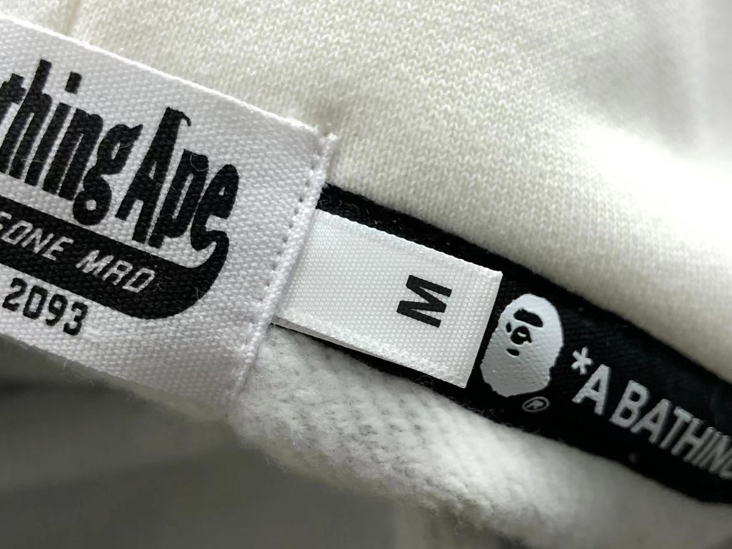 BAPE ABC CAMO DOUBLE SHARK FULL ZIP HOODIE GREY