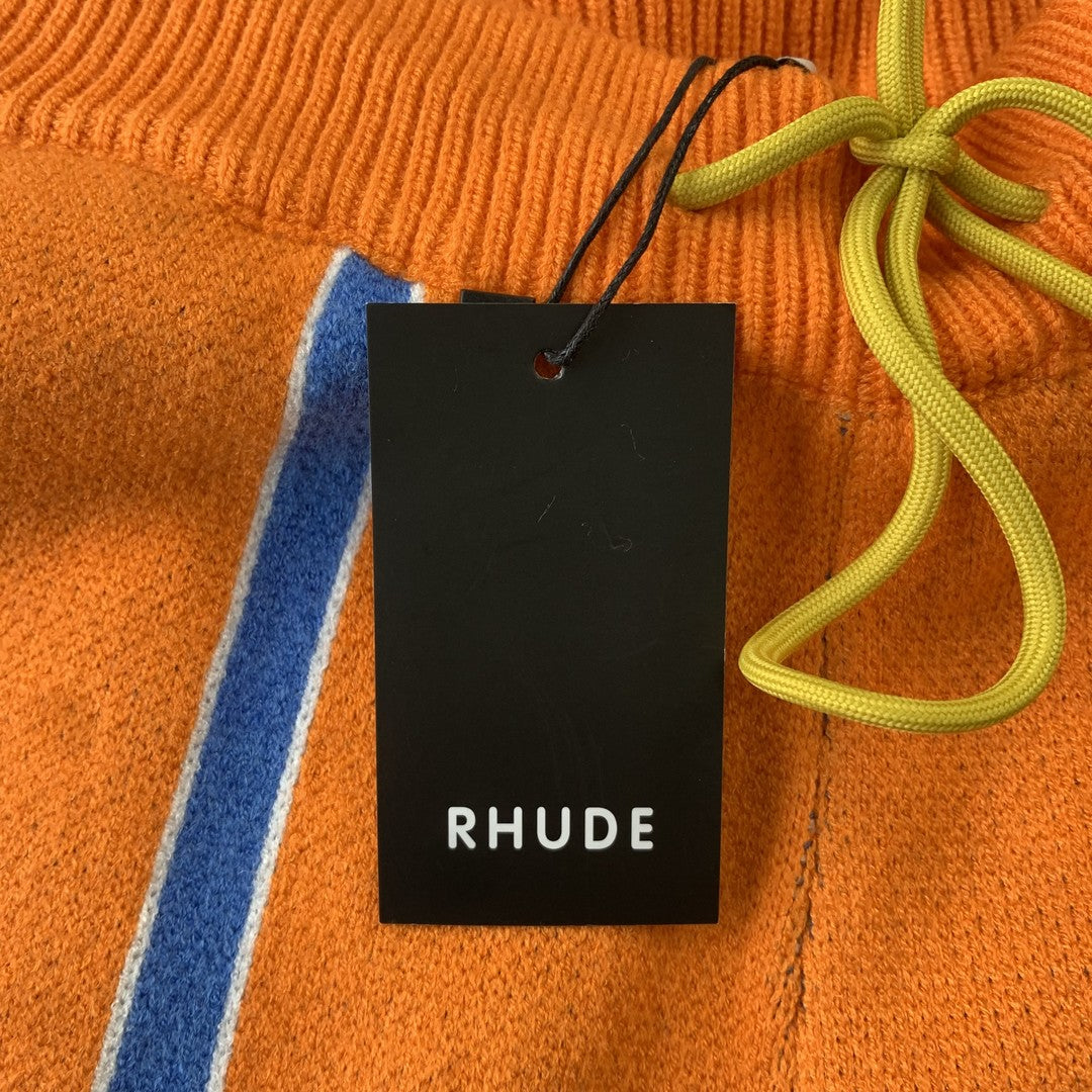 RHUDE SHORTS ORANGE