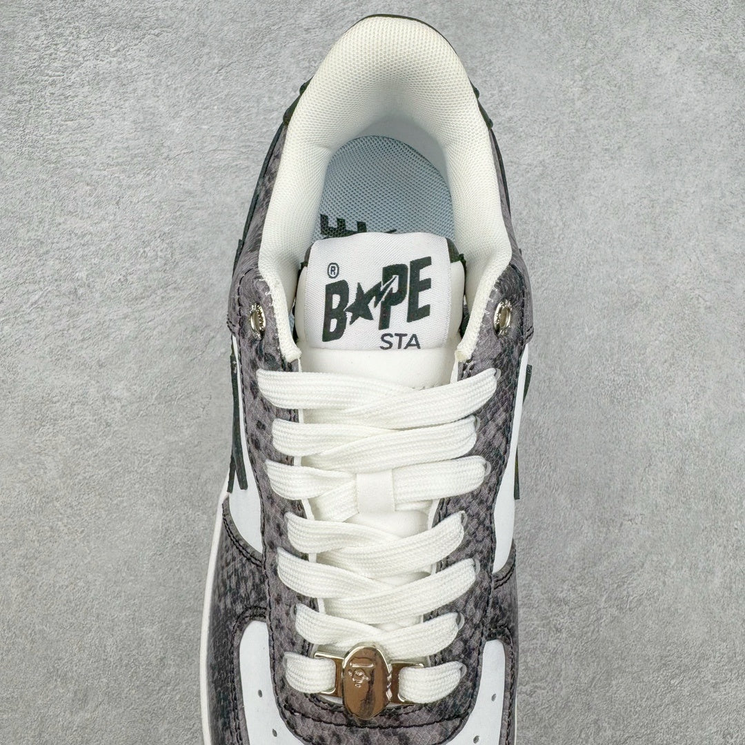 A Bathing Ape Bape Sta Snake Skin Black