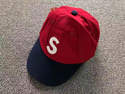Supreme 2-Tone S Logo 6-Panel Cap Red