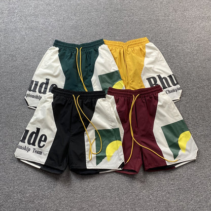 RHUDE SHORTS YELLOW