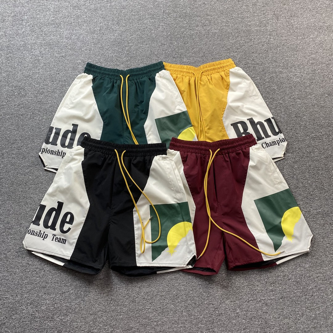 RHUDE SHORTS GREEN