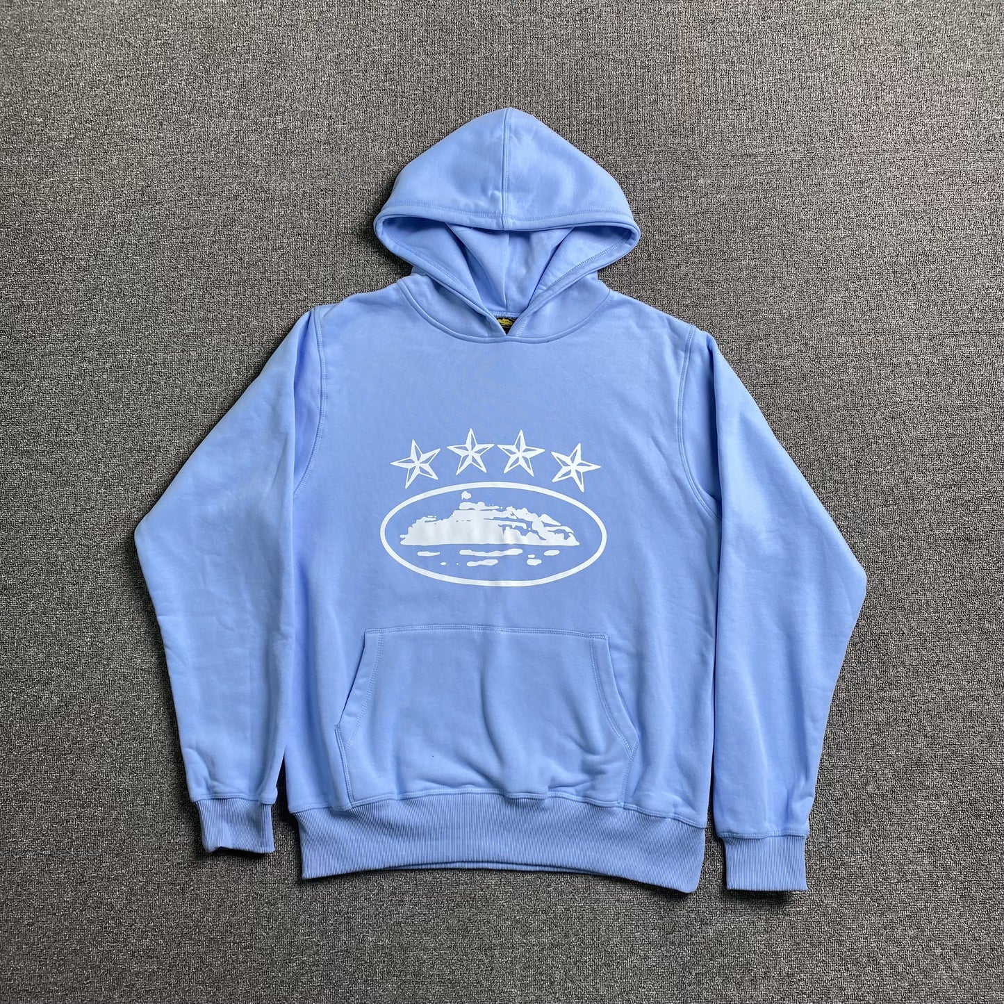 CORTEIZ ALCATRAZ 4 STARZ HOODIE BABY BLUE