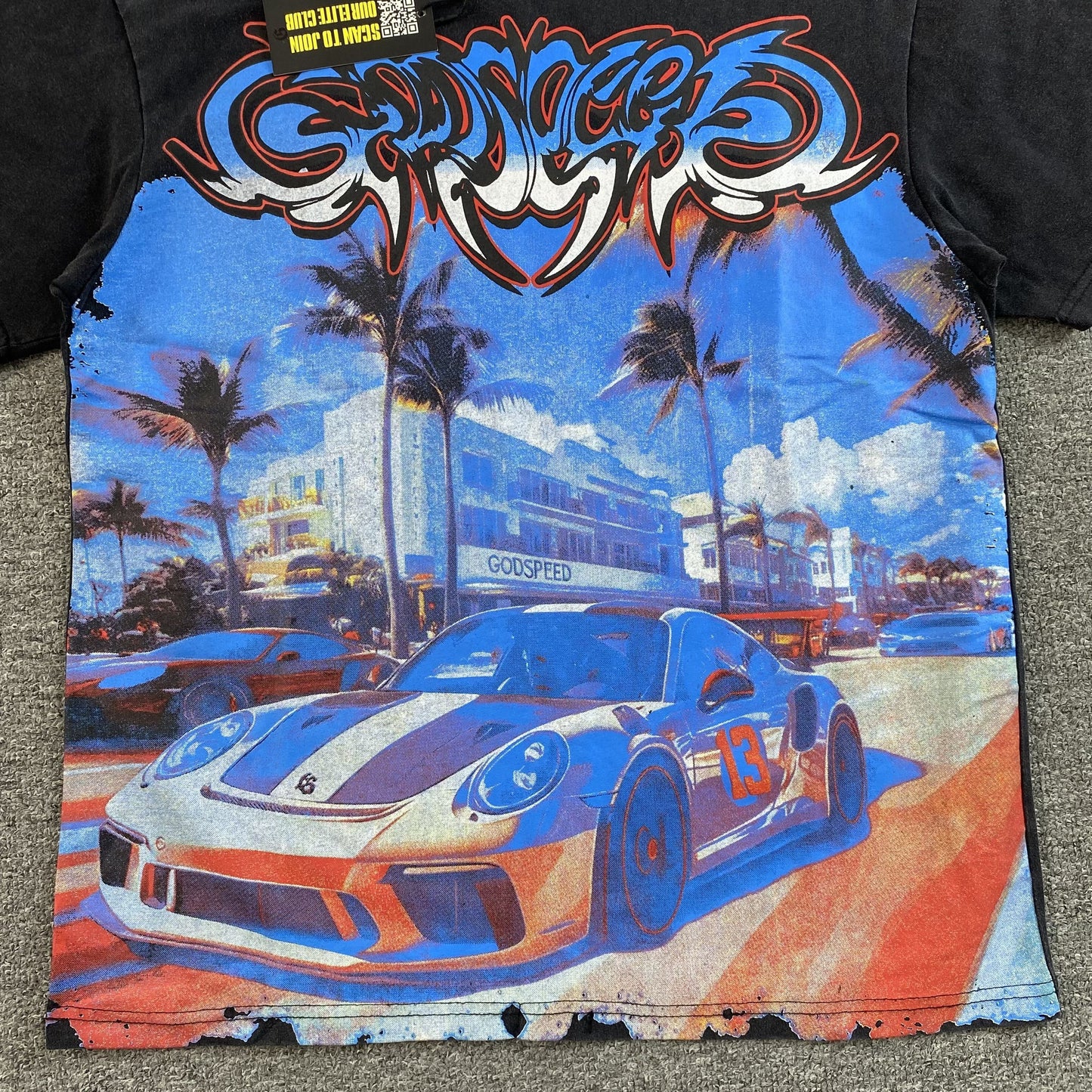 Godspeed Car Meet Miami Tee Black