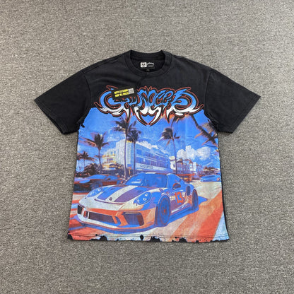 Godspeed Car Meet Miami Tee Black