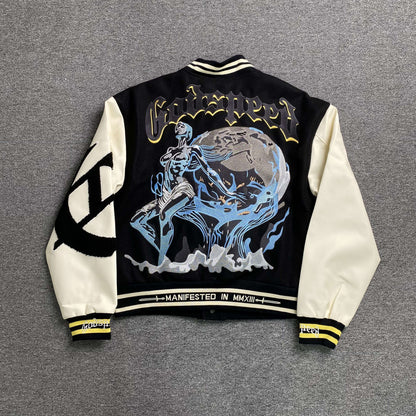 Godspeed Chrome Seduction Varsity Jacket Black