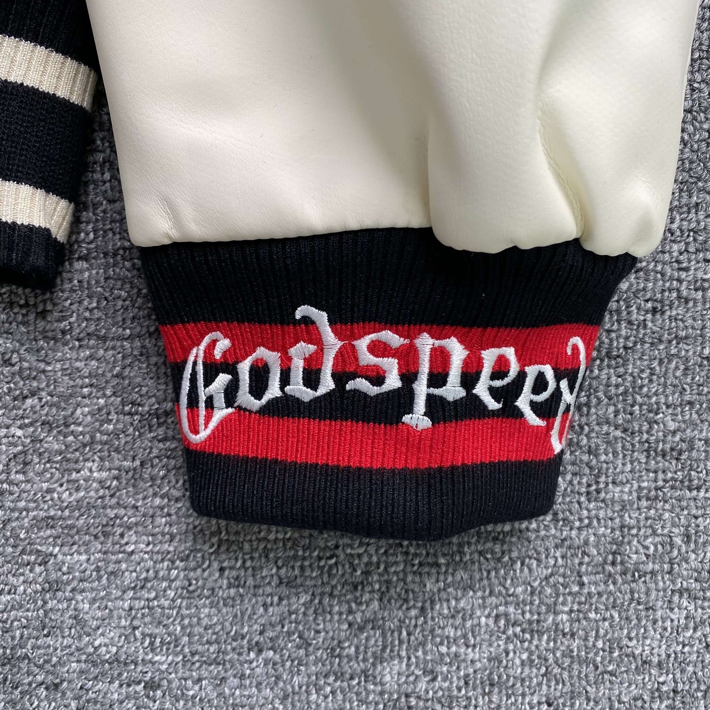 Godspeed Mankind Varsity Jacket Black