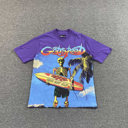 Godspeed Miami Surf Club Tee Purple