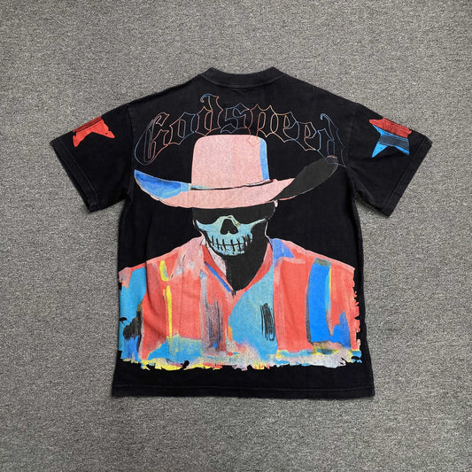 Godspeed Pastel Cowboy Tee Black