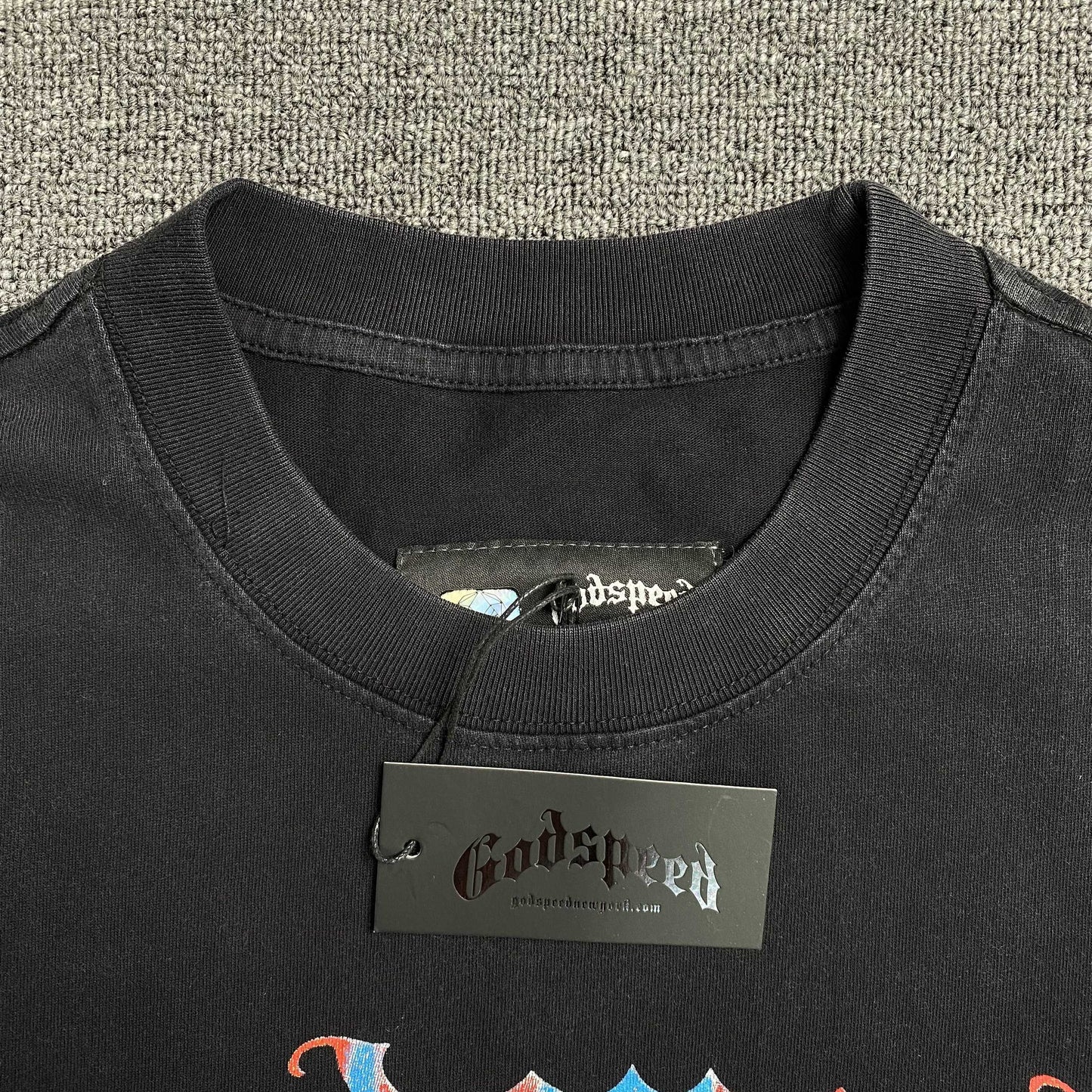 Godspeed Pastel Cowboy Tee Black