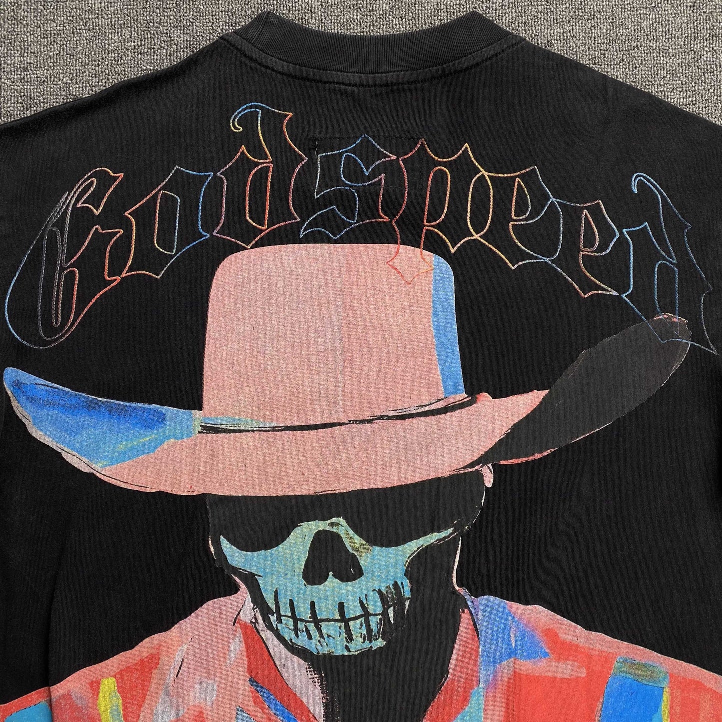 Godspeed Pastel Cowboy Tee Black