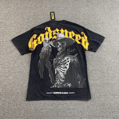 Godspeed Skeleton Eagle Hunter Tee Black
