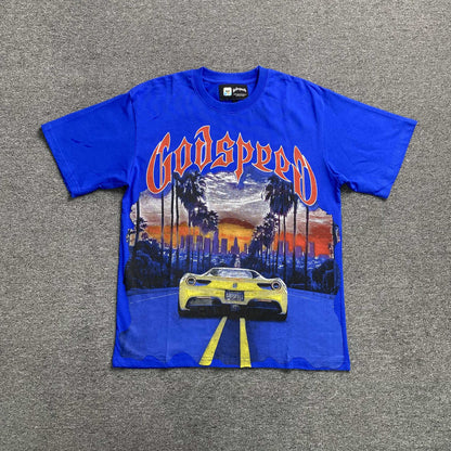 Godspeed Sunset BLVD Tee Blue
