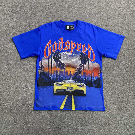 Godspeed Sunset BLVD Tee Blue