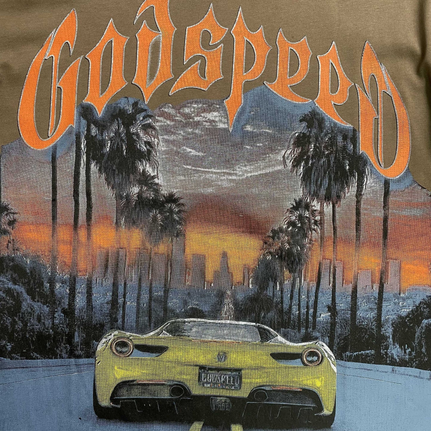 Godspeed Sunset BLVD Tee Brown