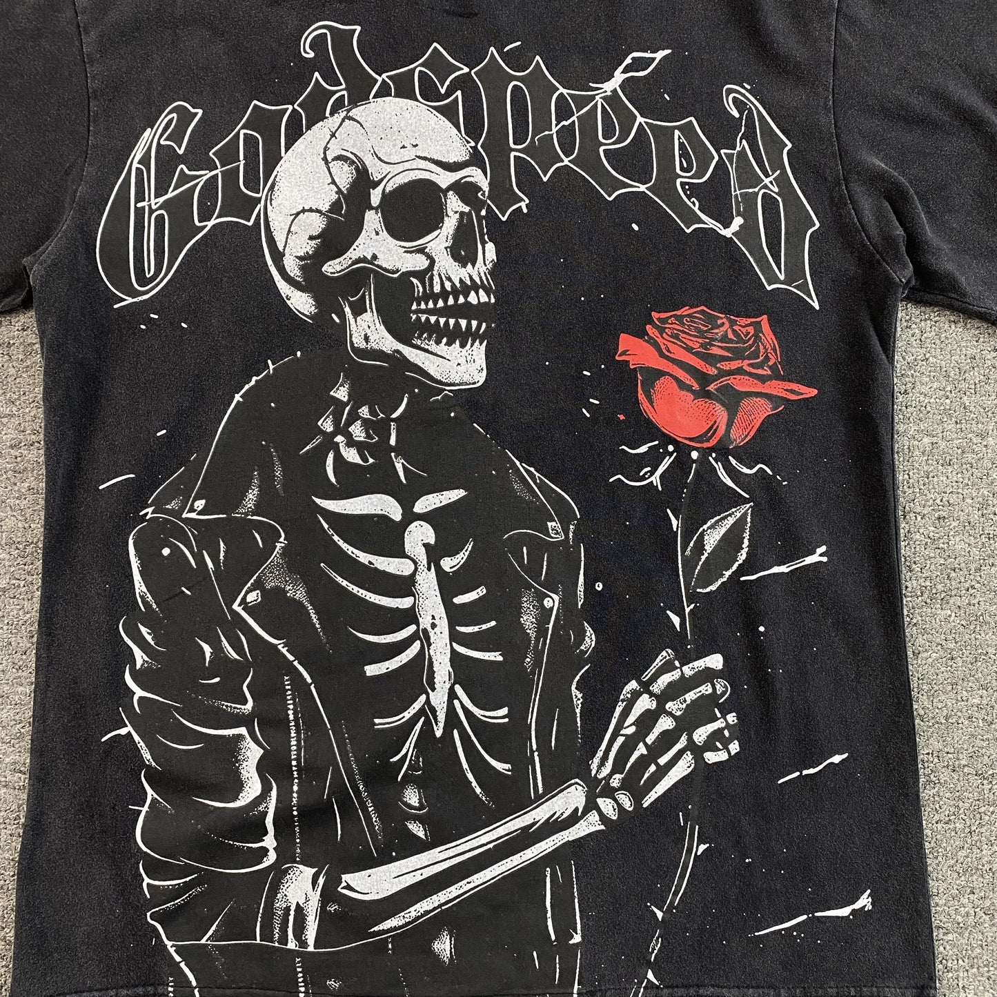 Godspeed Valentine Tee Black