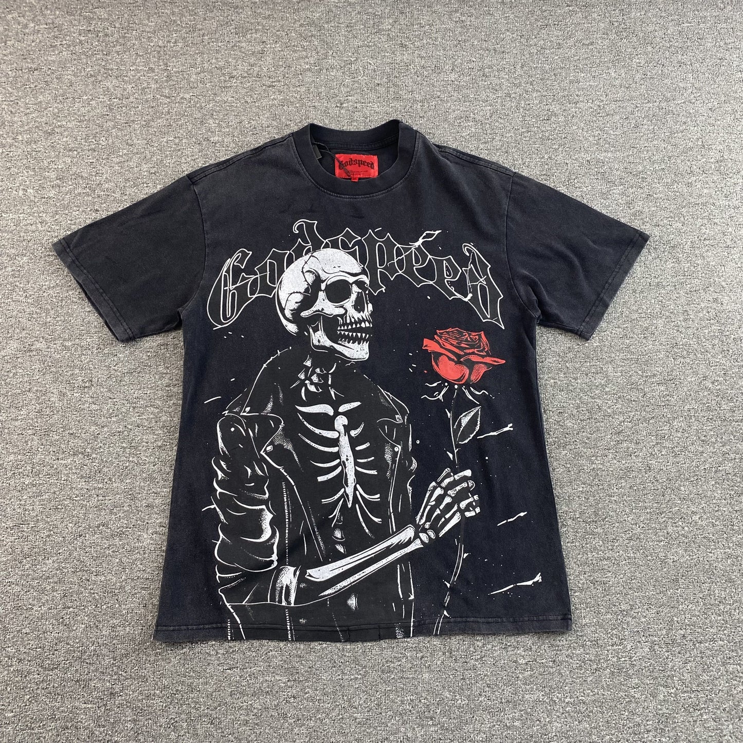 Godspeed Valentine Tee Black