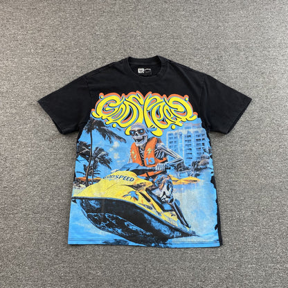Godspeed Wave Runner Tee Black
