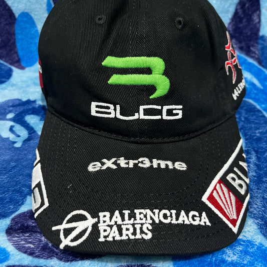 Balenciaga Gamer Embroidered Cap Black