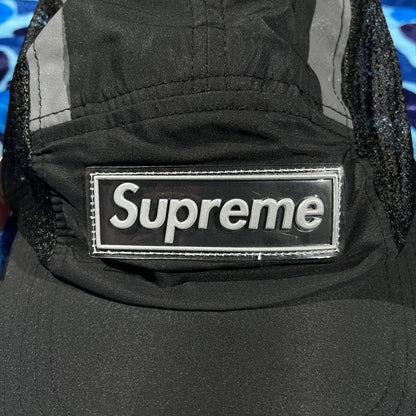 Supreme Side Mesh Camp Cap Black