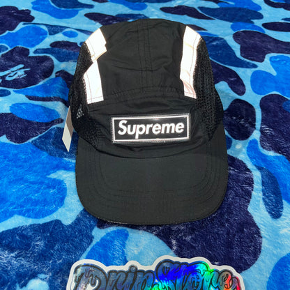 Supreme Side Mesh Camp Cap Black