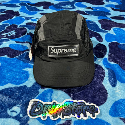 Supreme Side Mesh Camp Cap Black